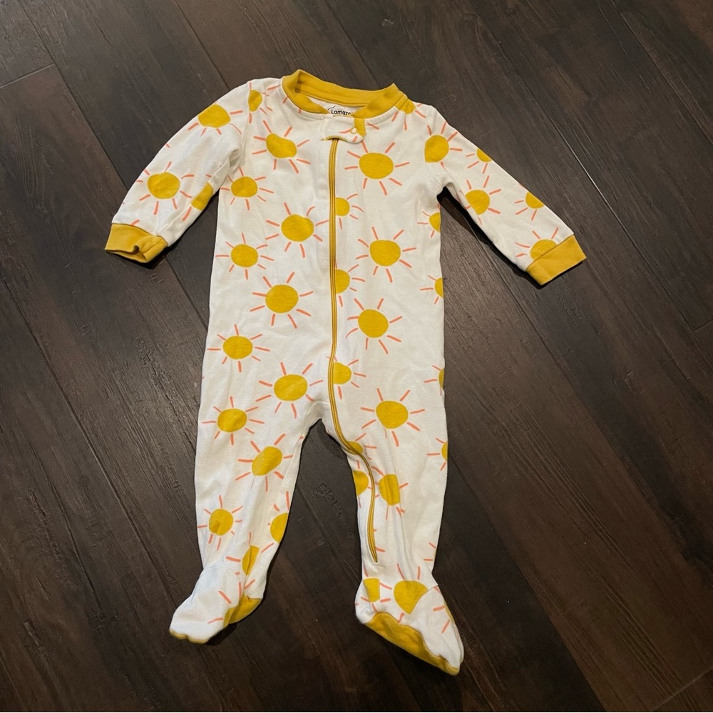 Lamaze 9 Month Sun Print Footie Pajamas Organic